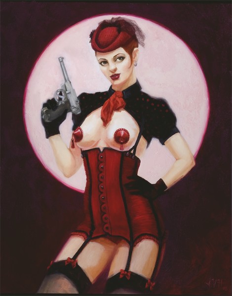 Burlesque Bonnie, 11x14 inches