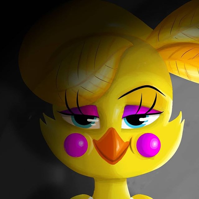 Toy Chica I wanted to learn to paint with no lines the beak took forever fnaf toychica digitalart cl