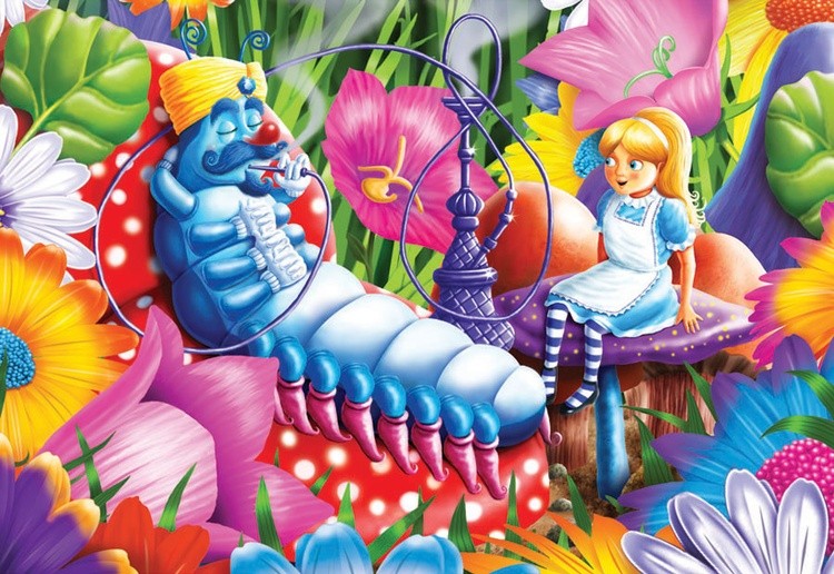 The Blue Caterpillar, (Alice In Wonderland)