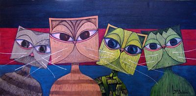 four cats