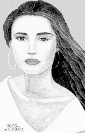 self girl portrait