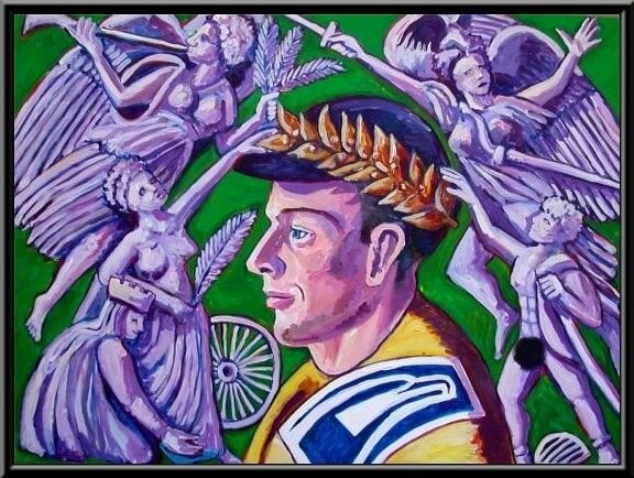 Lance Armstrong and the Arc de Triomphe