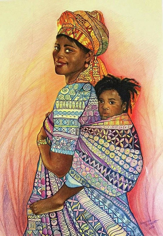 African mother