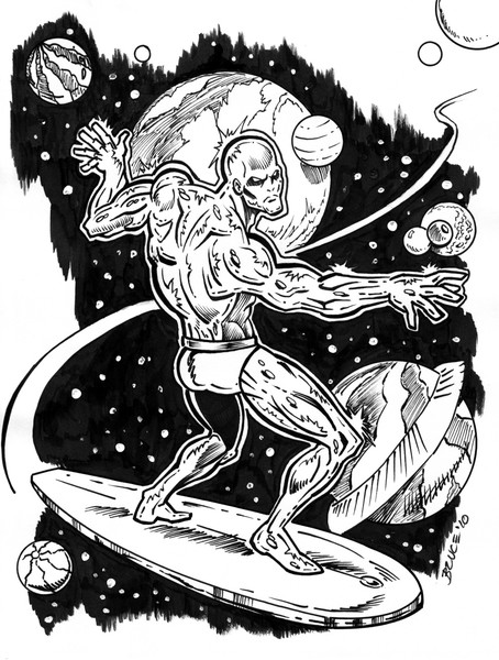 Silver Surfer Surfin' the Milky Way!!!