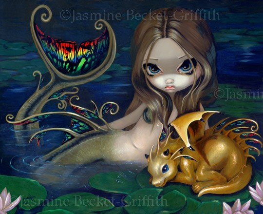 Mermaid with a Golden Dragon