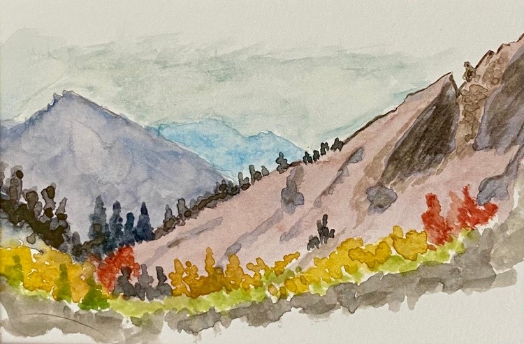 Albion Basin plein-air sketch