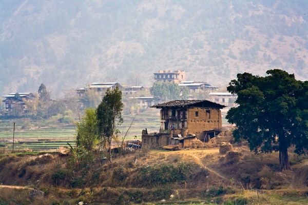Farm House in the Punakha Valley