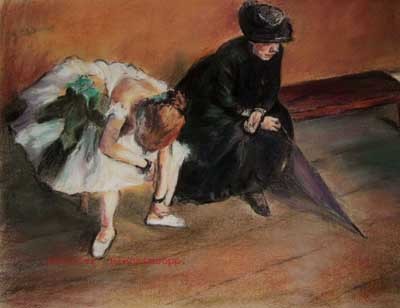 After Degas, Waiting.