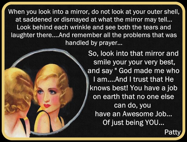 Look Into The Mirror...