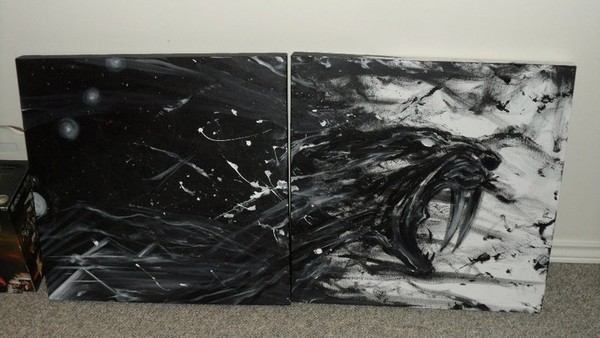 Sabertooth painting