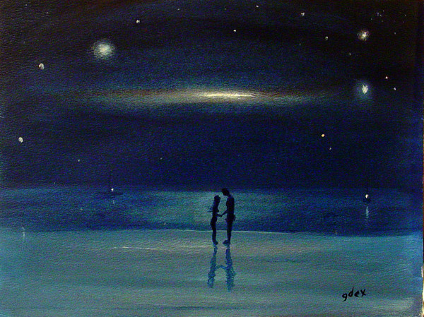 lovers on the beach