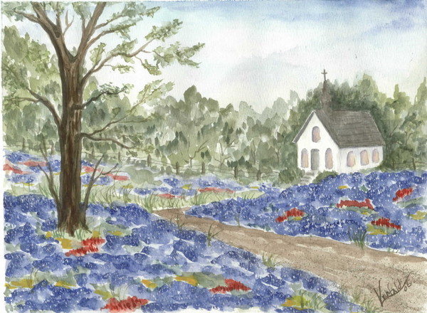 Church in the Bluebonnets
