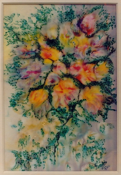 Bouquet - silk painting