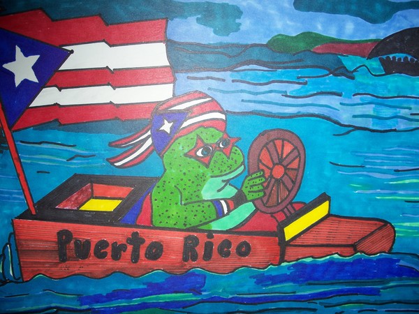 I'M APPROACHING MY LOVELY ISLAND  OF PUERTO RICO