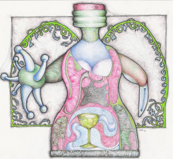 Botella embarazada