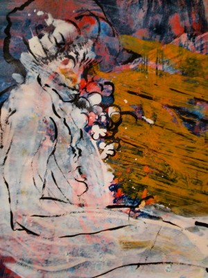 Woman Wearing Corsage 