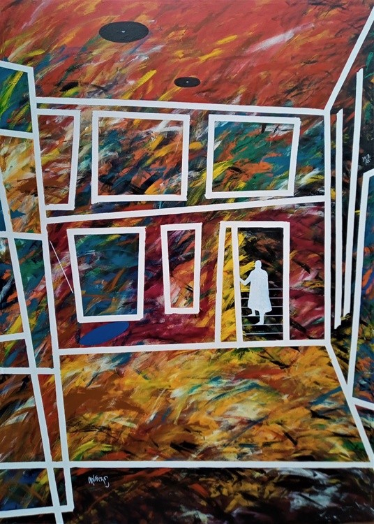 O misterio do quadro  As meninas de Velazquez 150 x 200 cm 2021