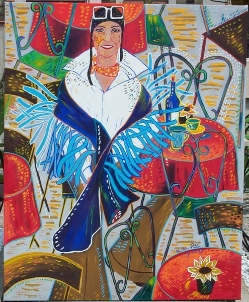 woman at the bar