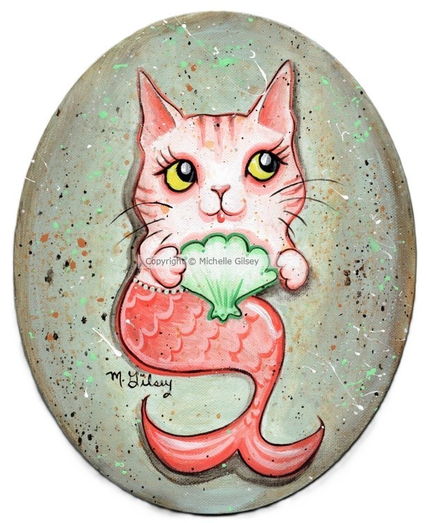 Punky Purrrmaid Coral 