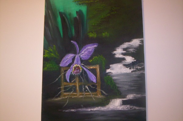 Orchid over the river