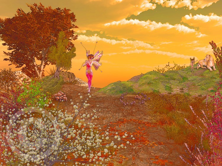 Fairy and the elf lionesslrg1