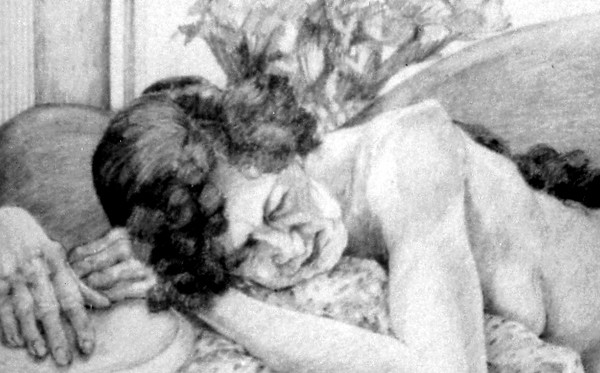 reclining nude detail