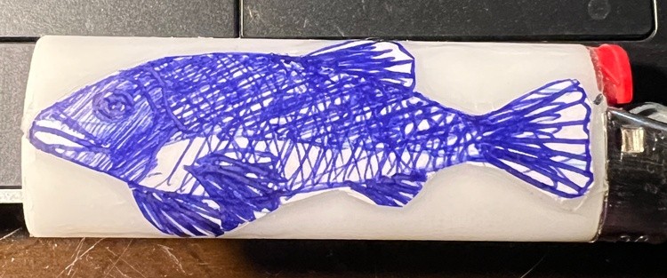 Sea Bass lighter art