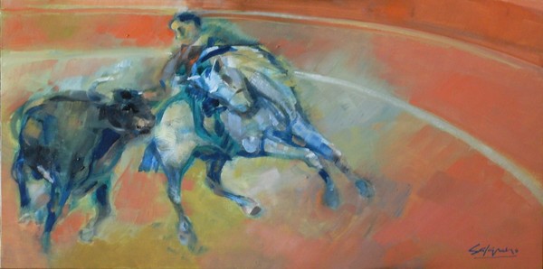 Bullfighter astride (Series Rejoneo II)