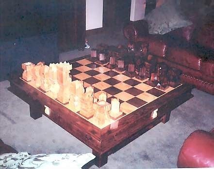 coffee table chess set