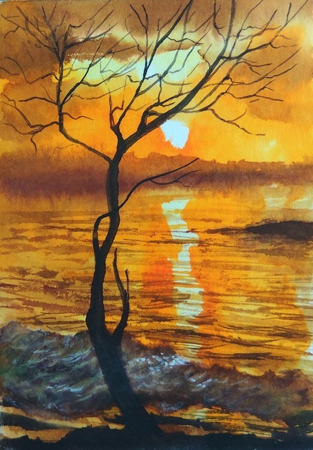 River sunset 