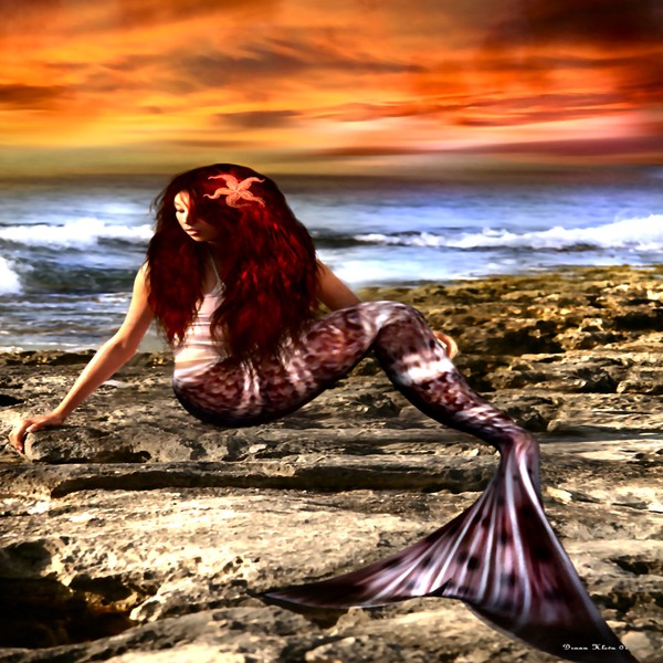 Mermaid Sunset by Diana Hliva