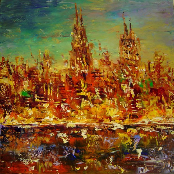 Original oil painting by Eugenia Abramson