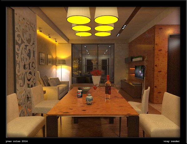 living room by son minh
