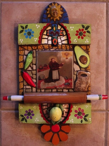 Large mosaic San Pasqual Retablo