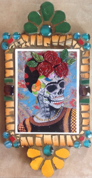 Retablo Frida Kahlo Dia de Los Muertos