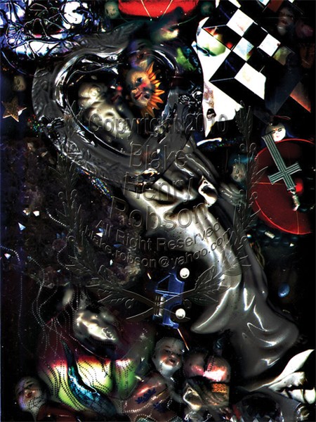 Asian Collage Digital Artwork