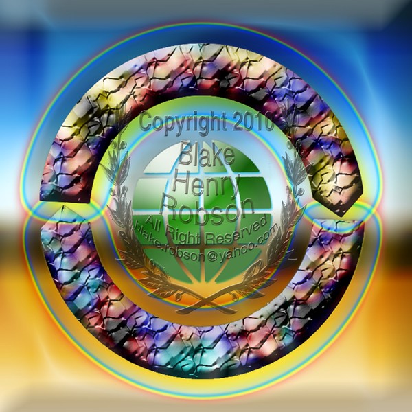 Circle Globe Rainbow Digital Edit