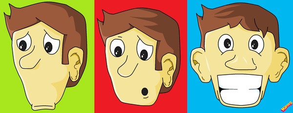 3 faces