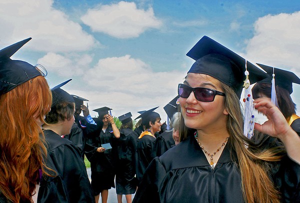 college Grad line-up