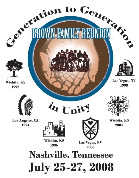 brown reunion tee design