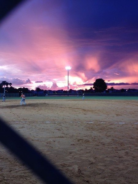 Sun Setting over the Ball Field