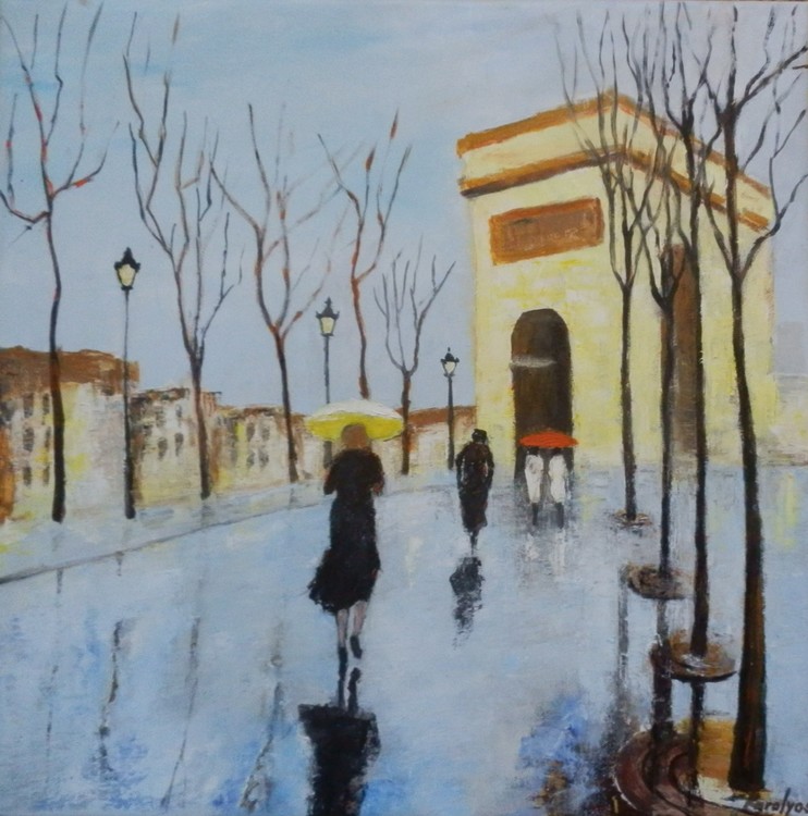 Rain on Champs-Elysées -sold