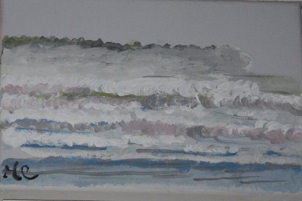 Foggy ocean