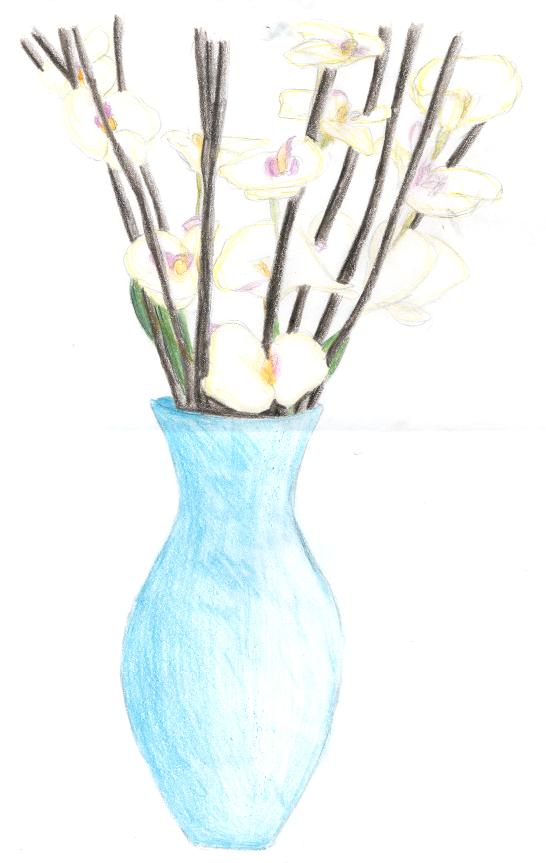 Vase of Orchids