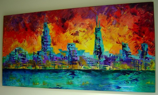 Original oil painting by Eugenia Abramson