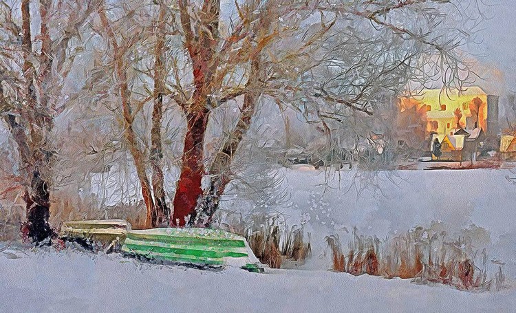 Apricot morning #16Nellie Vin ©Painting