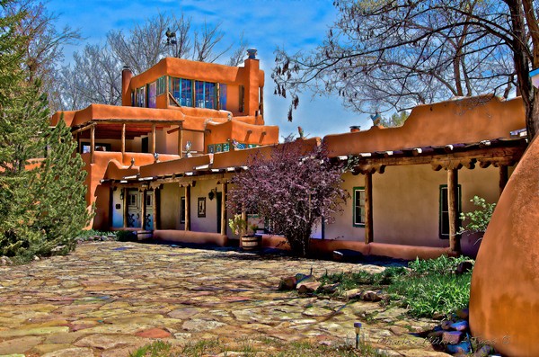 Mabel Dodge Luhan's courtyard