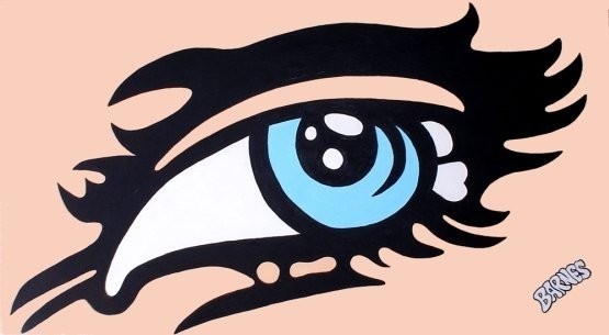 The big eye acrilico sobre lienzo 115 x 210 cm