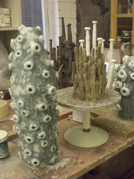 before your time ceramic project work in progress