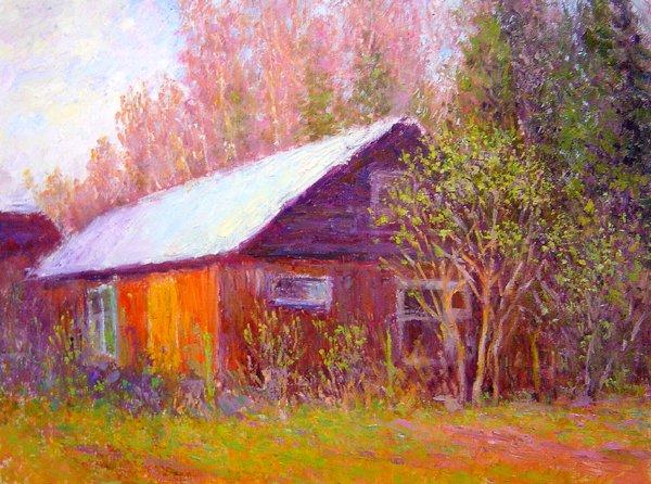 House in the evening light